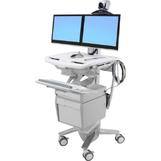 Picture of Ergotron StyleView Telepresence Cart, Dual Monitor