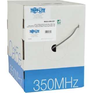 Picture of Tripp Lite 1000ft PVC CMR CAT5E CAT5 SOLID UTP BULK CABLE GRAY 1000'