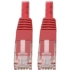 Picture of Tripp Lite Cat6 Cat5e Gigabit Molded Patch Cable RJ45 M/M 550MHz Red 7ft