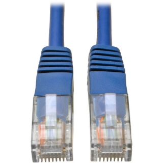 Picture of Tripp Lite 100ft Cat5e / Cat5 350MHz Molded Patch Cable RJ45 M/M Blue 100'