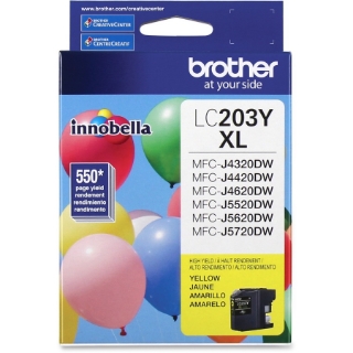 Picture of Brother Genuine Innobella LC203Y High Yield Yellow Ink Cartridge