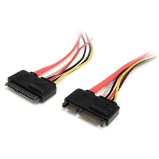 Picture of StarTech.com 12in 22 Pin SATA Power and Data Extension Cable