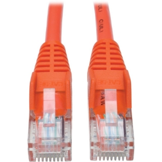 Picture of Tripp Lite Cat5e 350 MHz Snagless Molded UTP Patch Cable (RJ45 M/M), Orange, 6 ft.