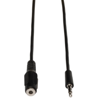 Picture of Tripp Lite 3.5mm Mini Stereo Audio Extension Cable for Speakers and Headphones