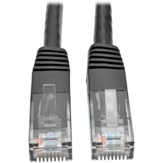 Picture of Tripp Lite Cat6 Gigabit Molded Patch Cable RJ45 M/M 550MHz 24 AWG Black 3'