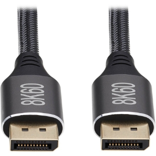 Picture of Tripp Lite DisplayPort 1.4 Cable Latching Connectors 8K 60Hz M/M Black 9ft