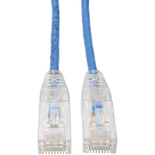 Picture of Tripp Lite Cat6 UTP Patch Cable (RJ45) - M/M, Gigabit, Snagless, Molded, Slim, Blue, 15 ft.