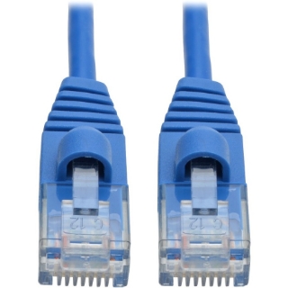 Picture of Tripp Lite Cat6a 10G Snagless Molded Slim UTP Patch Cable M/M Blue 6ft 6'