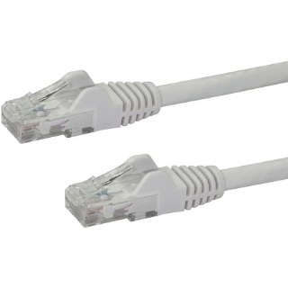 Picture of StarTech.com 6in CAT6 Ethernet Cable - White Snagless Gigabit - 100W PoE UTP 650MHz Category 6 Patch Cord UL Certified Wiring/TIA