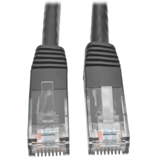 Picture of Tripp Lite Cat6 Gigabit Molded Patch Cable (RJ45 M/M), Black, 100 ft