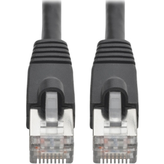 Picture of Tripp Lite Cat6a Snagless Shielded STP Patch Cable 10G, PoE, Black M/M 7ft