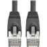 Picture of Tripp Lite Cat6a Snagless Shielded STP Patch Cable 10G, PoE, Black M/M 7ft
