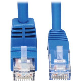 Picture of Tripp Lite Cat6 Ethernet Cable Down Angled UTP Molded RJ45 M/M Blue 20ft