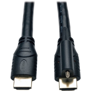 Picture of Tripp Lite 15ft High Speed HDMI Cable with Ethernet and Locking Connector Ultra HD 4K x 2K M/M 15'