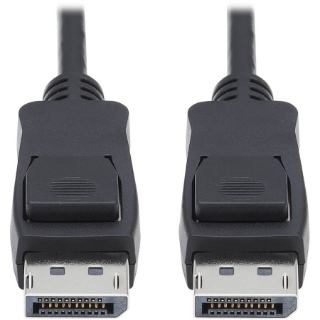 Picture of Tripp Lite DisplayPort 1.4 Cable w Latching Connectors 8K HDR M/M Black 1ft