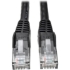 Picture of Tripp Lite 7ft Cat6 Gigabit Snagless Molded Patch Cable RJ45 M/M Black 7' 50 Bulk Pack