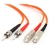 Picture of StarTech.com 1m Fiber Optic Cable - Multimode Duplex 62.5/125 - LSZH - ST /SC - OM1 - ST to SC Fiber Patch Cable