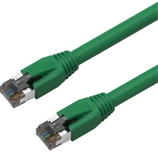 Picture of Axiom 7FT CAT8 2000mhz S/FTP Shielded Patch Cable Snagless Boot (Green)