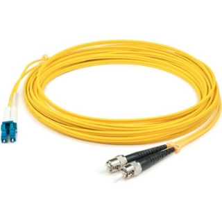 Picture of AddOn 33m LC (Male) to ST (Male) Straight Yellow OS2 Duplex LSZH Fiber Patch Cable