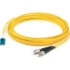 Picture of AddOn 37m LC (Male) to ST (Male) Straight Yellow OS2 Duplex LSZH Fiber Patch Cable
