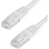 Picture of StarTech.com 7ft CAT6 Ethernet Cable - White Molded Gigabit - 100W PoE UTP 650MHz - Category 6 Patch Cord UL Certified Wiring/TIA