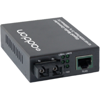 Picture of AddOn 10/100/1000Base-TX(RJ-45) to 1000Base-LX(SC) SMF 1310nm 20km Media Converter