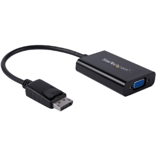 Picture of DisplayPort 1.2 Male to DVI, HDMI, VGA Female Black Adapter Which Comes with Audio For Resolution Up to 1920x1200 (WUXGA)