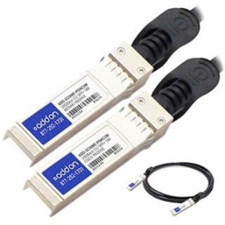 Picture of AddOn Cisco SFP-H10GB-CU1M to Cisco Meraki CBL-TA-1M Compatible TAA Compliant 10GBase-CU SFP+ to SFP+ Direct Attach Cable (Passive Twinax, 1m)