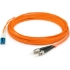 Picture of AddOn 9m LC (Male) to ST (Male) Orange OM1 Duplex Fiber OFNR (Riser-Rated) Patch Cable