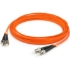 Picture of AddOn 6m ST (Male) to ST (Male) Orange OM1 Duplex Fiber OFNR (Riser-Rated) Patch Cable