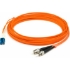 Picture of AddOn 3m LC (Male) to ST (Male) Orange OM1 Duplex Fiber TAA Compliant OFNR (Riser-Rated) Patch Cable