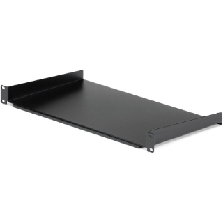 Picture of StarTech.com 1U Server Rack Cabinet Shelf - Fixed 10" Deep Cantilever Rackmount Tray for 19" Data/AV/Network Enclosure w/cage nuts, screws