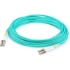 Picture of AddOn 50m LC (Male) to LC (Male) Aqua OM4 Duplex Plenum-Rated Fiber Patch Cable