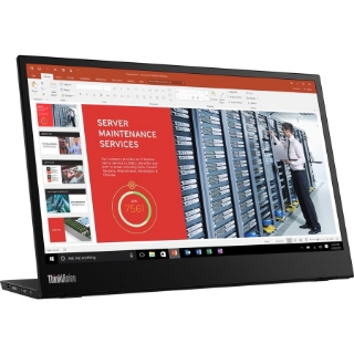 Picture of Lenovo ThinkVision M14 14" Full HD WLED LCD Monitor - 16:9 - Raven Black