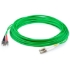 Picture of AddOn 3m LC (Male) to ST (Male) Green OM1 Duplex Plenum-Rated Fiber Patch Cable