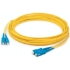 Picture of AddOn 99m SC (Male) to SC (Male) Straight Yellow OS2 Duplex LSZH Fiber Patch Cable