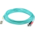 Picture of AddOn 31m LC (Male) to ST (Male) Straight Aqua OM4 Duplex Plenum Fiber Patch Cable