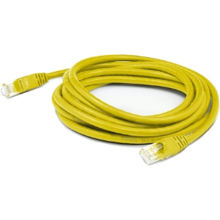 Picture of AddOn 4ft RJ-45 (Male) to RJ-45 (Male) Straight Yellow Cat6 UTP PVC Copper Patch Cable