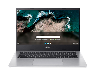 Picture of Acer Chromebook 514 CB514-2H CB514-2H-K52X 14" Chromebook - Full HD - 1920 x 1080 - Octa-core (ARM Cortex A76 Quad-core (4 Core) 2.60 GHz + Cortex A55 Quad-core (4 Core) 2 GHz) - 4 GB Total RAM - 32 GB Flash Memory - Pure Silver