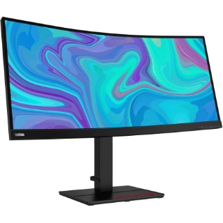 Picture of Lenovo ThinkVision T34w-20 34" WQHD Curved Screen WLED LCD Monitor - 21:9 - Raven Black