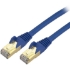 Picture of StarTech.com 2ft CAT6a Ethernet Cable - 10 Gigabit Category 6a Shielded Snagless 100W PoE Patch Cord - 10GbE Blue UL Certified Wiring/TIA