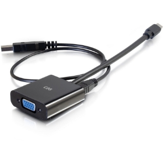 Picture of C2G 8in Mini Displayport to VGA Adapter with 3.5mm Audio Male to Female