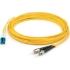 Picture of AddOn 10m LC (Male) to ST (Male) Yellow OS2 Duplex Plenum-Rated Fiber Patch Cable