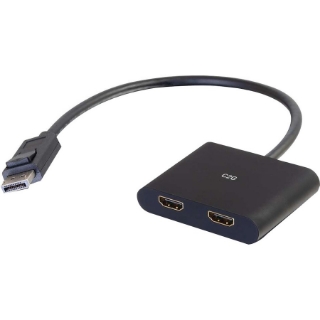 Picture of C2G 4K DisplayPort to Dual HDMI Monitor Splitter MST Hub - M/F