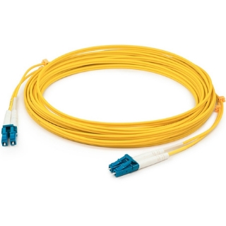 Picture of AddOn 5m LC (Male) to LC (Male) Yellow OS2 Duplex Fiber OFNR (Riser-Rated) Patch Cable