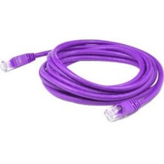 Picture of AddOn 8.5ft RJ-45 (Male) to RJ-45 (Male) Purple Cat6 Straight Shielded Twisted Pair PVC Copper Patch Cable