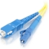 Picture of C2G-3m LC-SC 9/125 OS1 Simplex Singlemode Fiber Optic Cable (Plenum-Rated) - Yellow