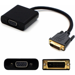 Picture of 5PK DVI-D Single Link (18+1 pin) Male to VGA Female Black Active Adapters For Resolution Up to 1920x1200 (WUXGA)