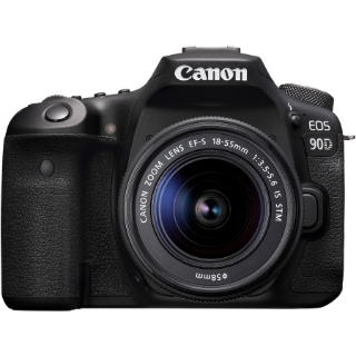 Picture of Canon EOS 90D 33 Megapixel Digital SLR Camera with Lens - 0.71" - 2.17" - Black