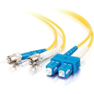 Picture of C2G-30m SC-ST 9/125 OS1 Duplex Singlemode PVC Fiber Optic Cable - Yellow